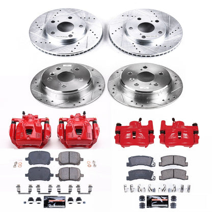 PowerStop Front & Rear Z23 Evolution Sport Brake Kit w/ Calipers | Lexus ES300 (1997–1999) (KC2713)