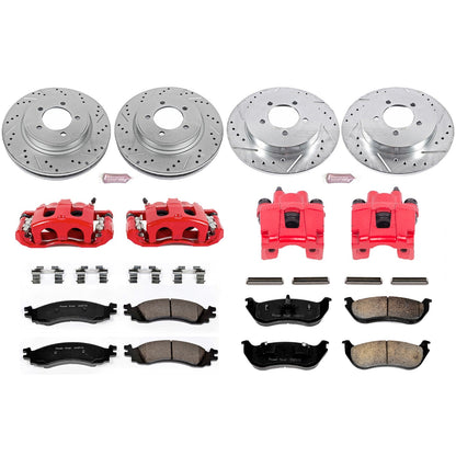 PowerStop Front & Rear Z23 Evolution Sport Brake Kit w/ Calipers | Mercury Mountaineer (2006) (KC2721)