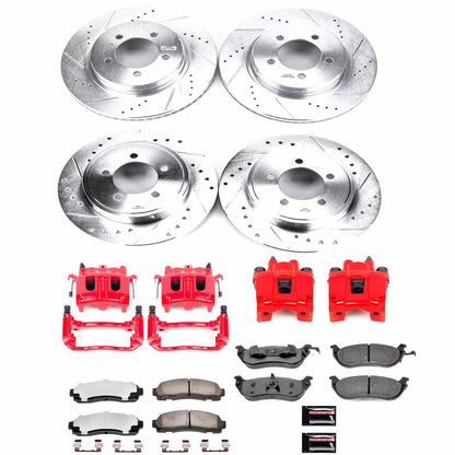 PowerStop Front & Rear Z36 Truck & Tow Brake Kit w/ Calipers | Ford Explorer 2002–2005 (KC2722-36)