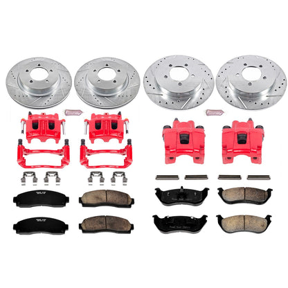 PowerStop Front & Rear Z23 Evolution Sport Brake Kit w/ Calipers | Ford Explorer (2002–2005) (KC2722)