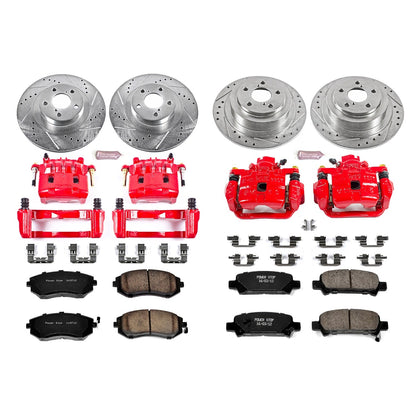 PowerStop Front & Rear Z23 Evolution Sport Brake Kit w/ Calipers | Subaru Baja (2003–2006) (KC2751)