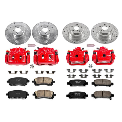PowerStop Front & Rear Z23 Evolution Sport Brake Kit w/ Calipers | Subaru Legacy (2001) (KC2752)