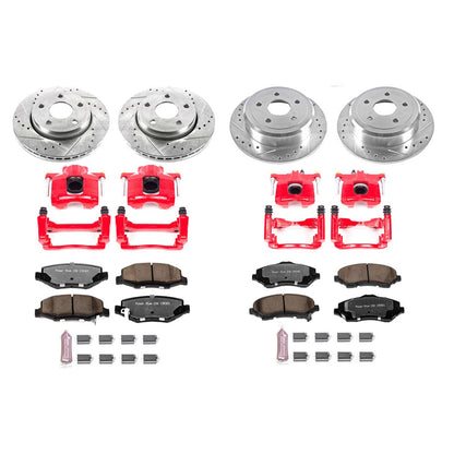 PowerStop Front & Rear Z36 Truck & Tow Brake Kit w/ Calipers | Jeep Wrangler 2007–2017 (KC2798-36)