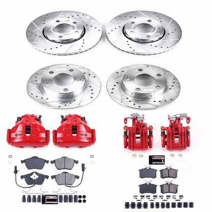 PowerStop Front & Rear Z23 Evolution Sport Brake Kit w/ Calipers | Volkswagen Passat (2000–2005) (KC2800)