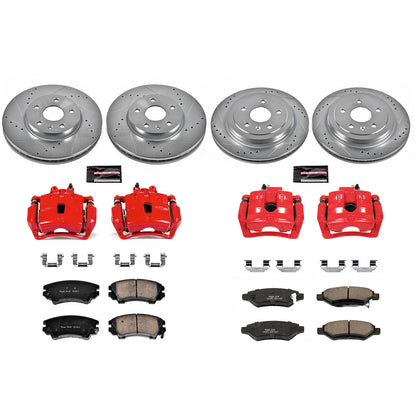 PowerStop Front & Rear Z23 Evolution Sport Brake Kit w/ Calipers | Chevrolet Camaro (2010–2015) (KC2816)