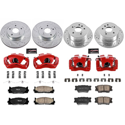 PowerStop Front & Rear Z23 Evolution Sport Brake Kit w/ Calipers | Lexus ES350 (2007–2012) (KC2822)