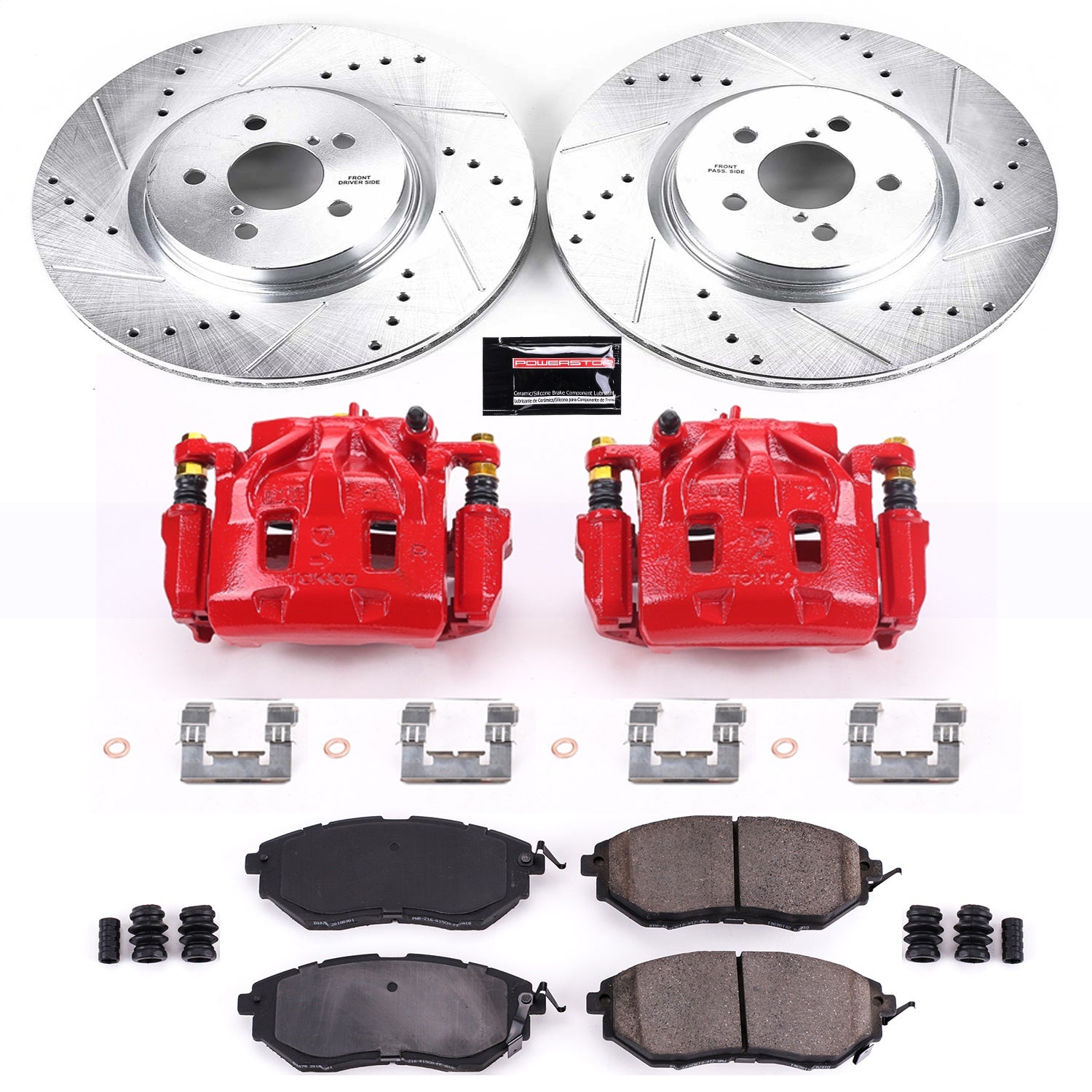 PowerStop Front Z23 Evolution Sport Brake Kit w/ Calipers | Subaru Forester (2014–2018) (KC285)