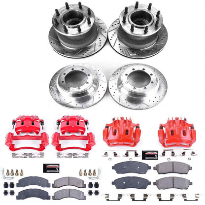 PowerStop Front & Rear Z23 Evolution Kit w/ Calipers | Ford F-350 Super Duty (2000–2002) (KC2868A)