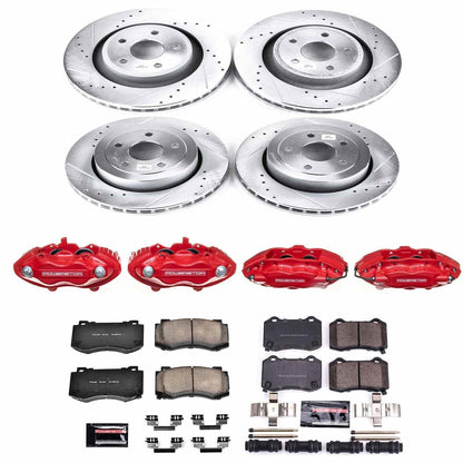 PowerStop Front & Rear Z23 Evolution Sport Brake Kit w/ Calipers | Jeep Grand Cherokee (2006–2010) (KC2876)