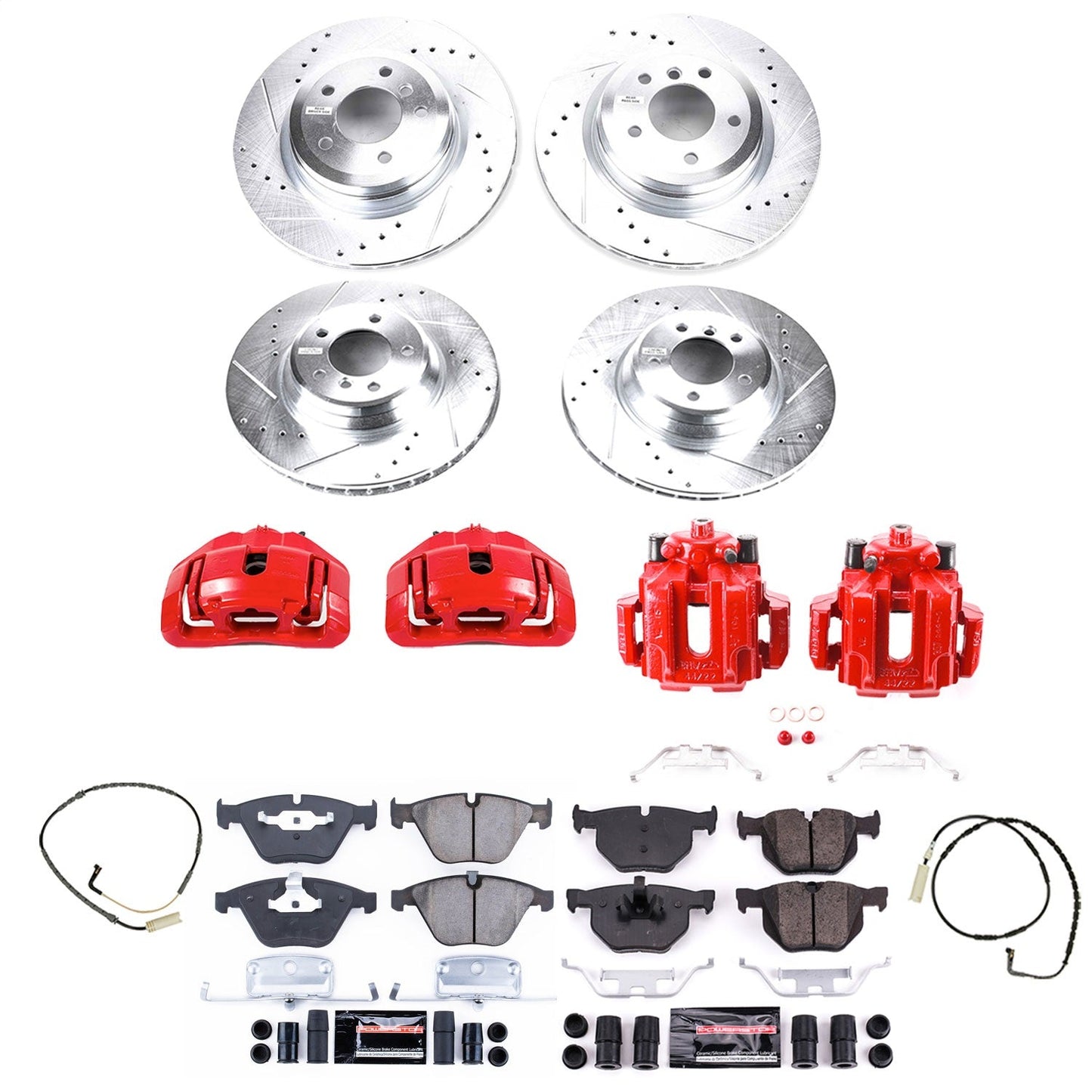 PowerStop Front & Rear Z23 Evolution Sport Brake Kit w/Calipers | BMW 335i xDrive (2009) (KC2883)