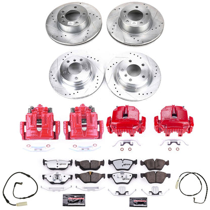 PowerStop Front & Rear Z26 Street Warrior Brake Kit w/ Calipers | BMW 325i (2006) (KC2890-26)