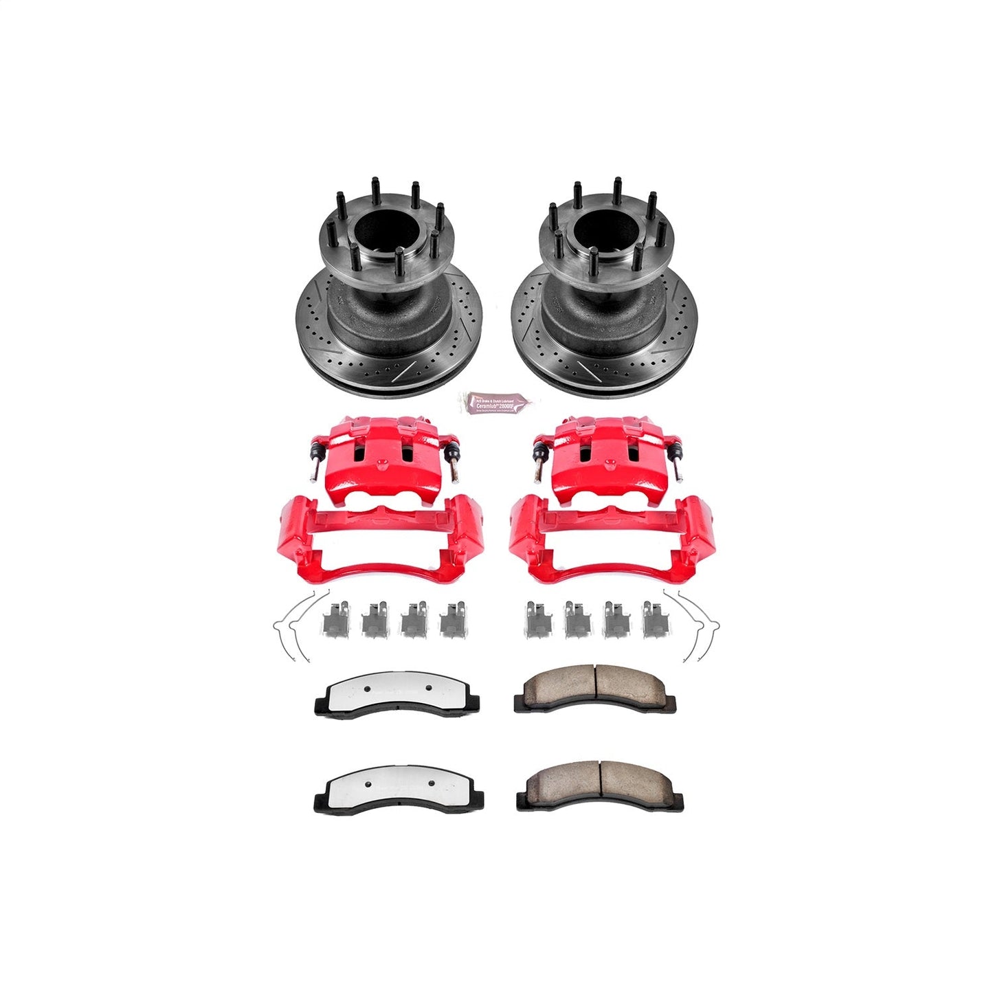 PowerStop Front Z36 Truck & Tow Kit w/ Calipers | Ford F-350 Super Duty (1999–2002) (KC2907-36)