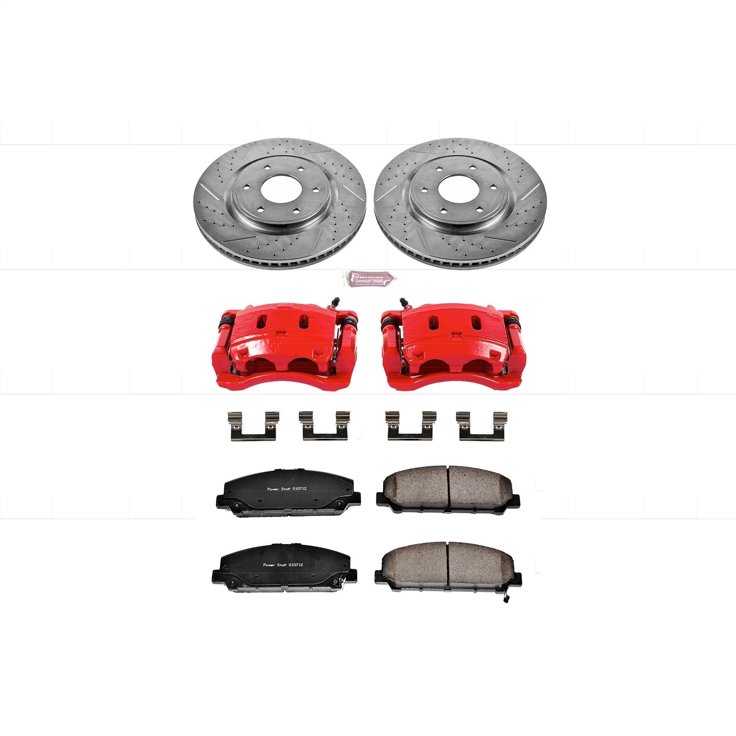 PowerStop Front Z23 Evolution Sport Brake Kit w/ Calipers | Infiniti QX56 (2006–2007) (KC2909)