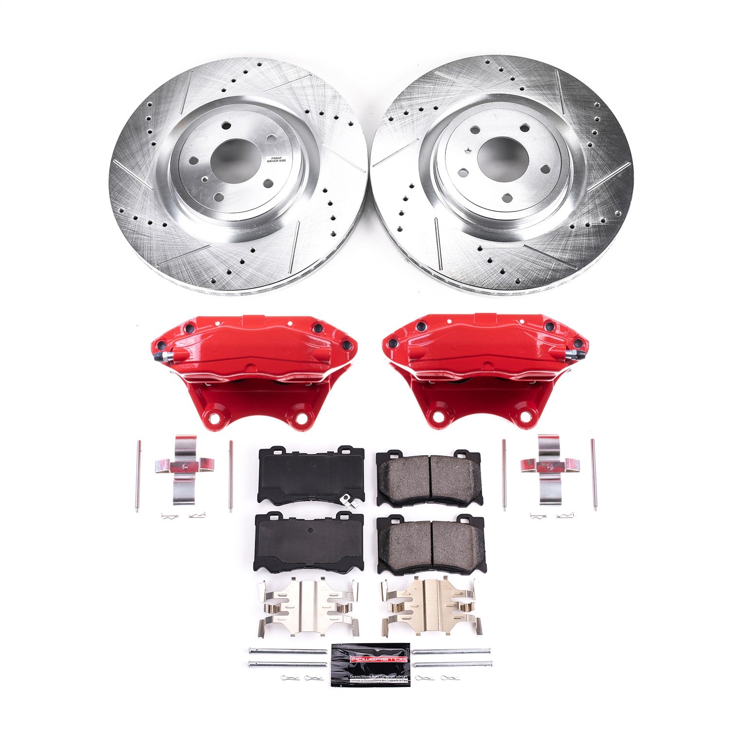 PowerStop Front Z23 Evolution Kit w/ Calipers | Nissan 350Z (2009) (KC2915B)