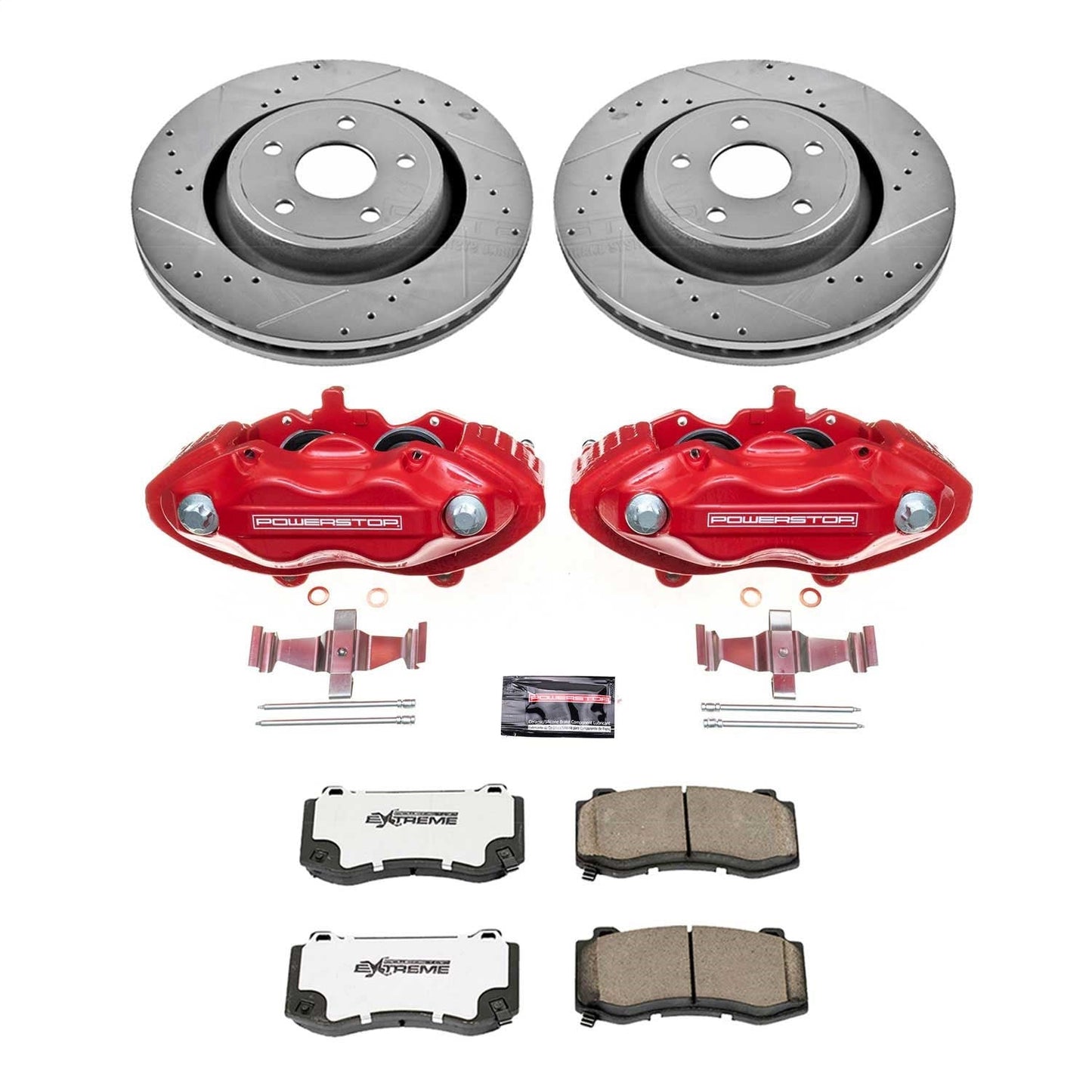 PowerStop Front Z26 Street Kit w/ Calipers | Jeep Grand Cherokee (2006–2010) (KC2924-26)
