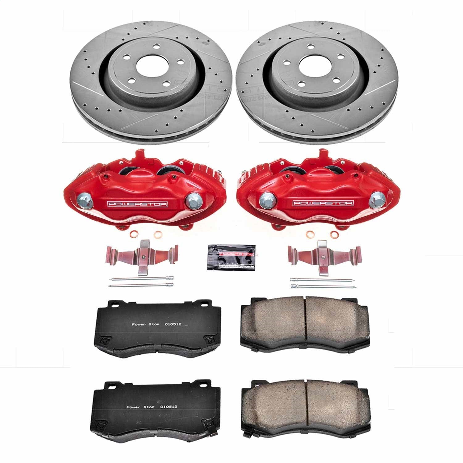 PowerStop Front Z23 Evolution Sport Brake Kit w/ Calipers | Jeep Grand Cherokee (2006–2010) (KC2924)
