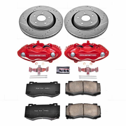 PowerStop Front Z23 Evolution Sport Brake Kit w/ Calipers | Jeep Grand Cherokee (2006–2010) (KC2924)