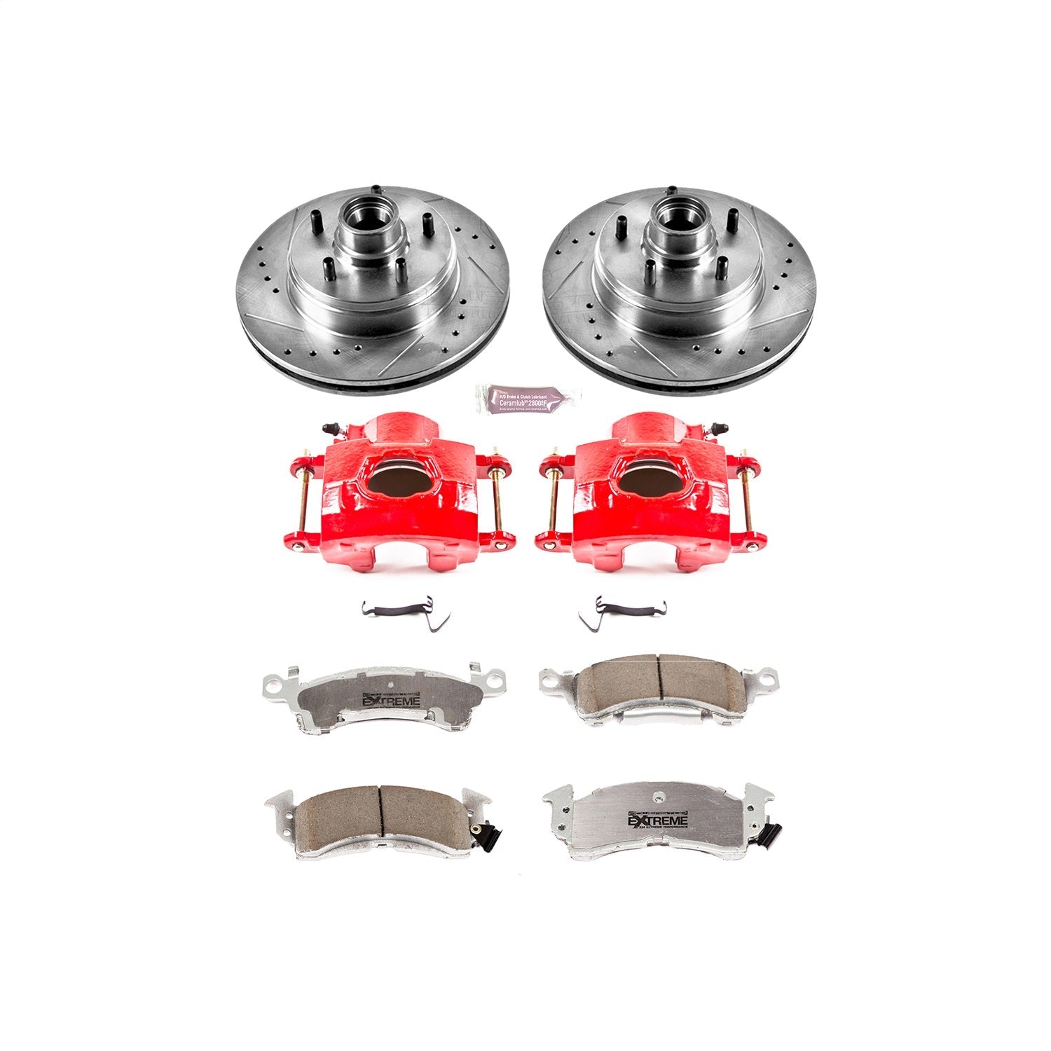 PowerStop Front Z26 Street Kit w/ Calipers | Oldsmobile Custom Cruiser (1991–1992) (KC2936-26)