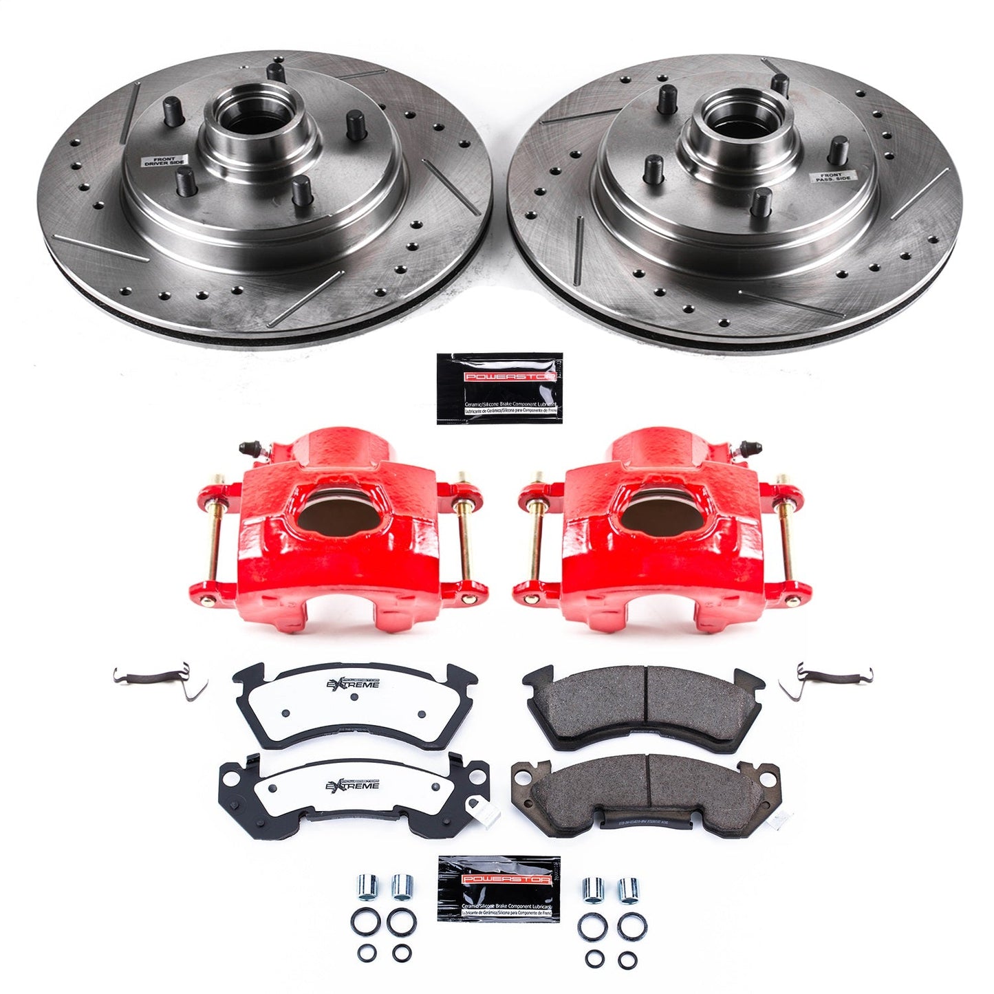 PowerStop Front Z26 Street Kit w/ Calipers | Chevrolet Impala (1994–1996) (KC2937-26)