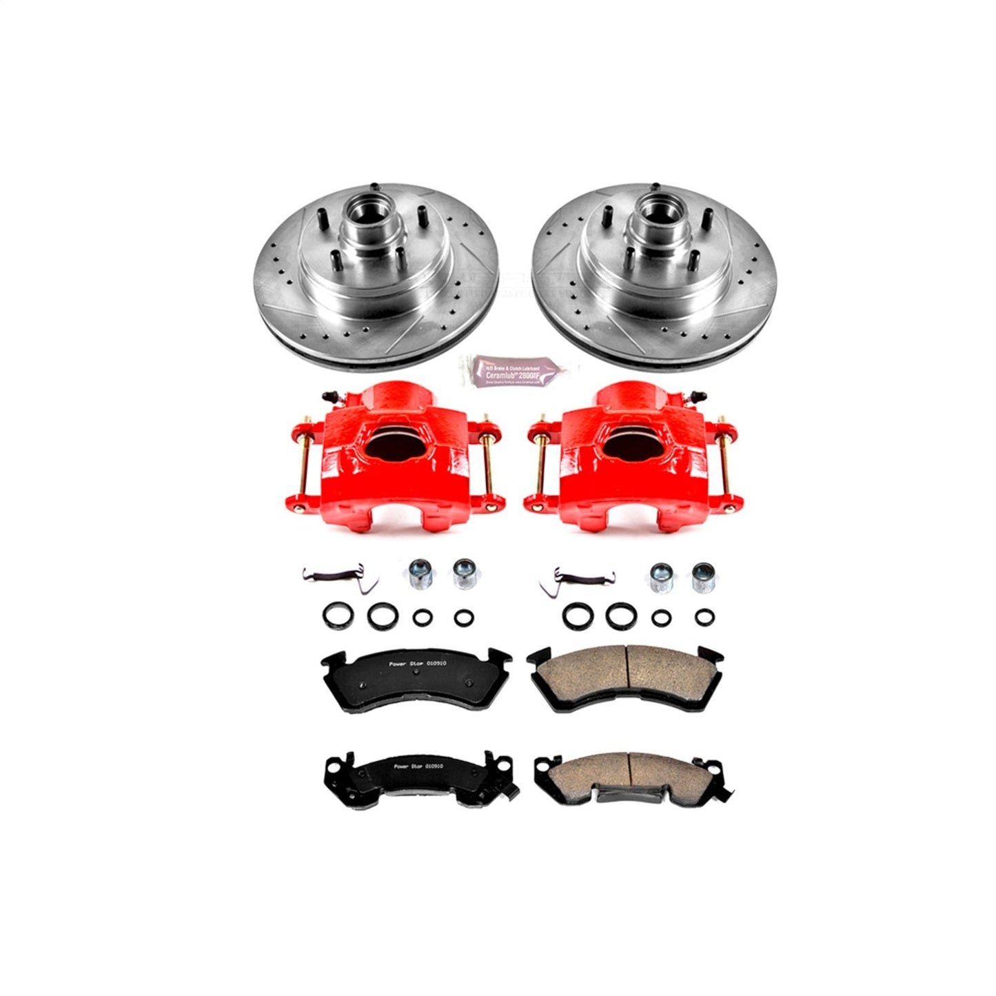 PowerStop Front Z23 Evolution Sport Brake Kit w/ Calipers | Chevrolet Impala (1994–1996) (KC2937)