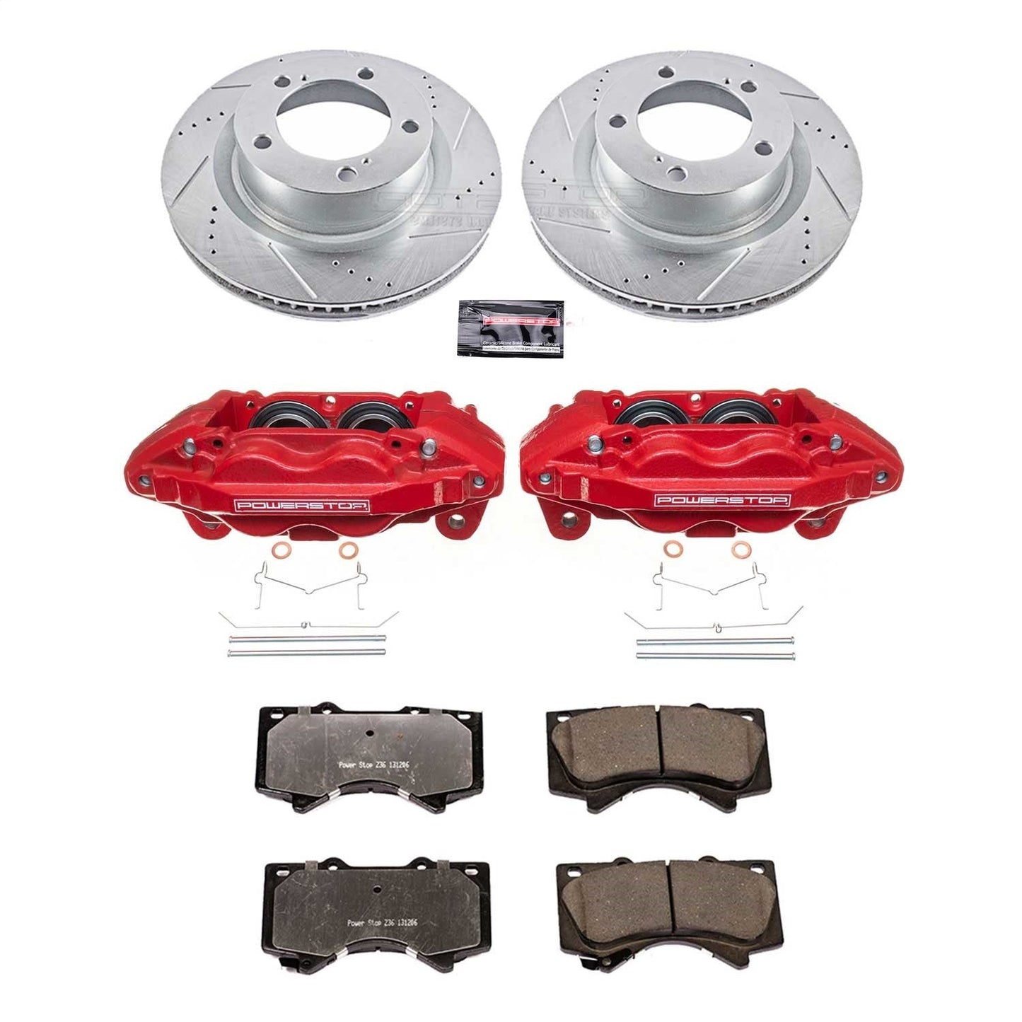 PowerStop Front Z36 Truck & Tow Kit w/ Calipers | Toyota Tundra (2007–2015) (KC2952A-36)