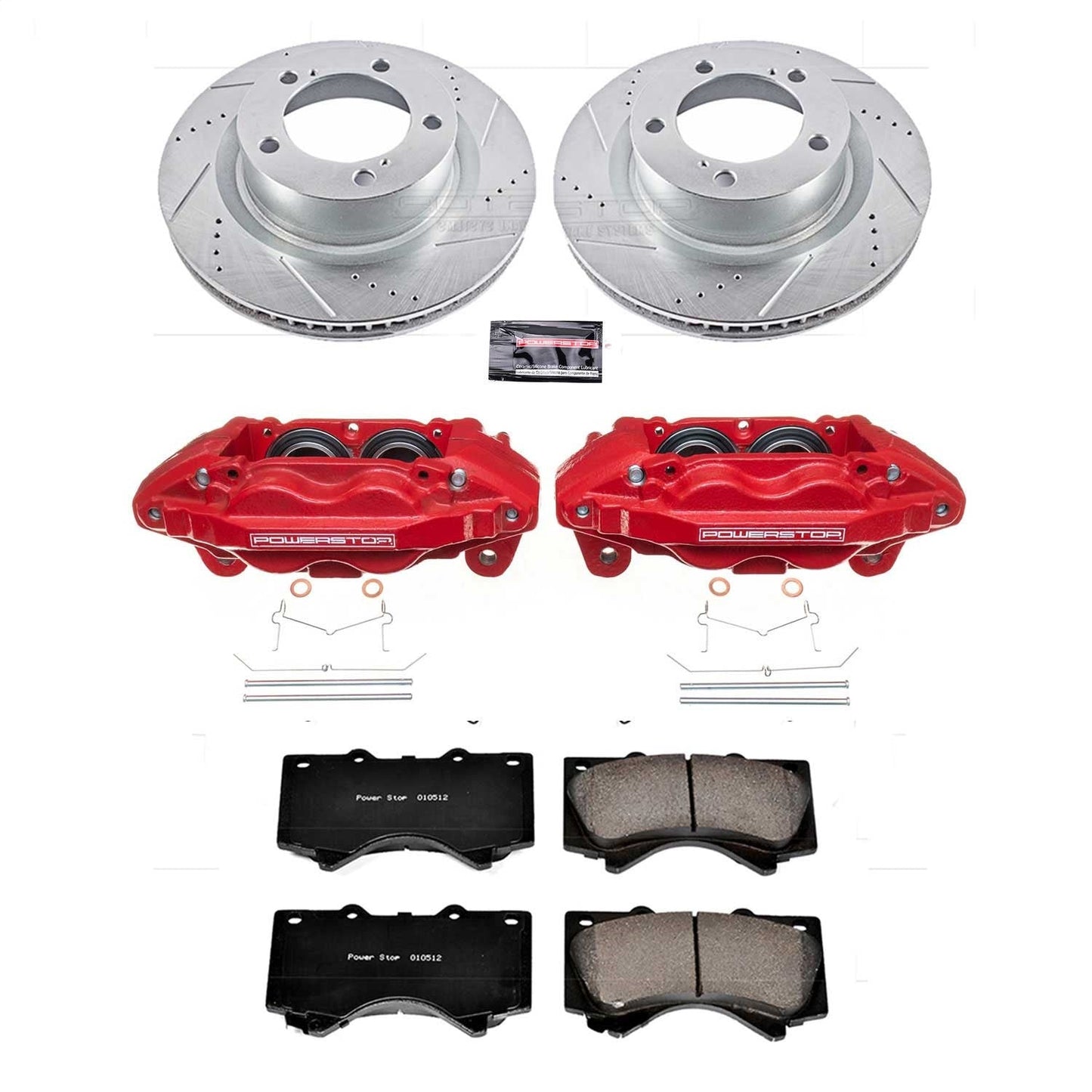 PowerStop Front Z23 Evolution Sport Brake Kit w/ Calipers | Toyota Sequoia (2008–2019) (KC2952A)
