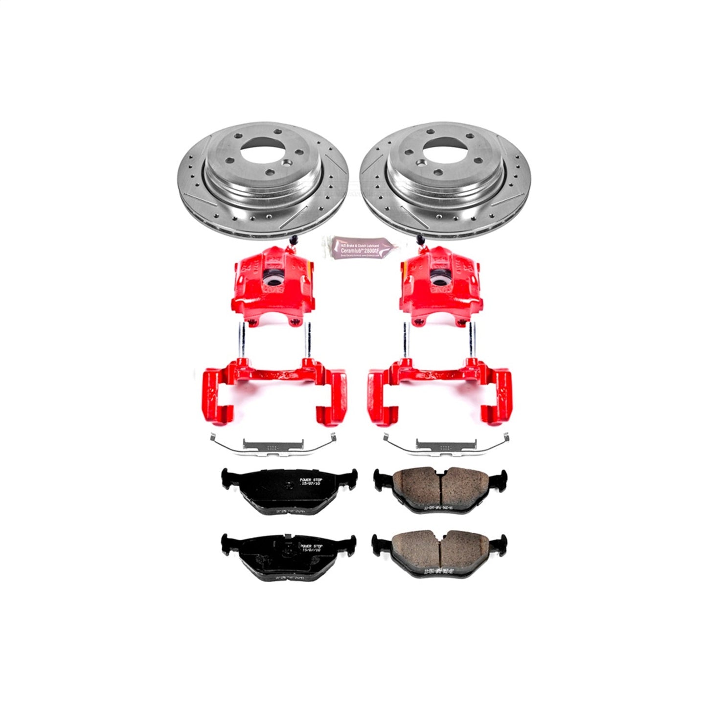 PowerStop Rear Z23 Evolution Sport Brake Kit w/ Calipers | BMW 325xi (2001–2005) (KC2970)