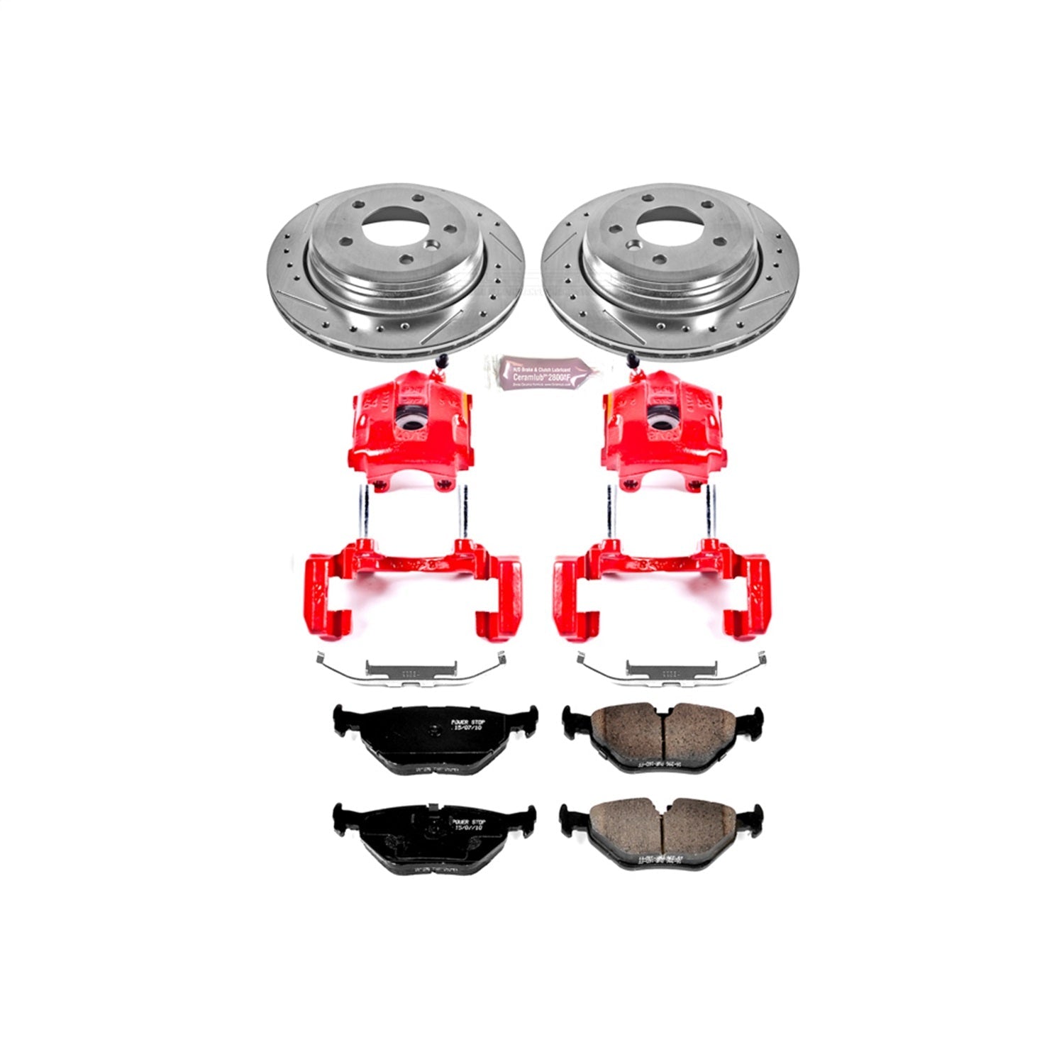 PowerStop Rear Z23 Evolution Sport Brake Kit w/ Calipers | BMW 325xi (2001–2005) (KC2970)