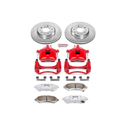 PowerStop Front Z26 Street Kit w/ Calipers | Cadillac Seville (2003–2004) (KC2975-26)