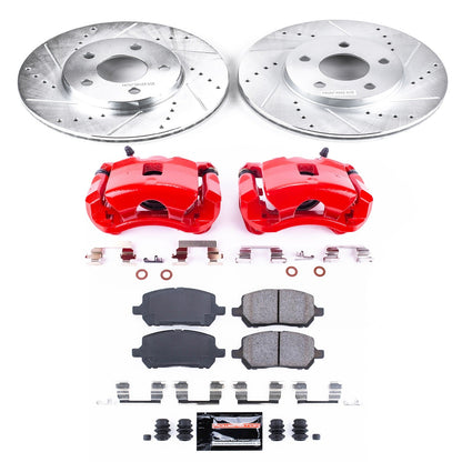 PowerStop Front Z23 Evolution Sport Brake Kit w/ Calipers | Pontiac G5 (2007–2010) (KC2983A)
