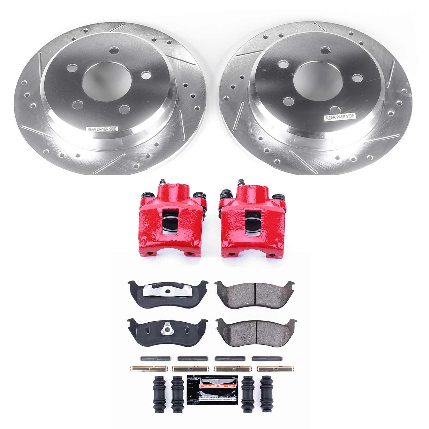 PowerStop Rear Z23 Evolution Sport Brake Kit w/Calipers | Lincoln Town Car (1996) (KC2984A)