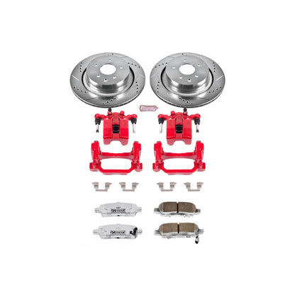 PowerStop Rear Z26 Street Warrior Brake Kit w/ Calipers | Infiniti G35 (2007–2008) (KC2986-26)