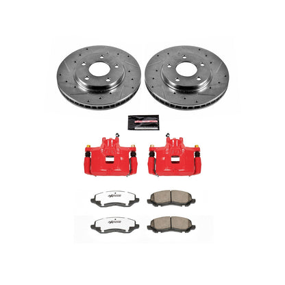 PowerStop Front Z26 Street Warrior Brake Kit w/ Calipers | Dodge Caliber (2007–2012) (KC2992-26)