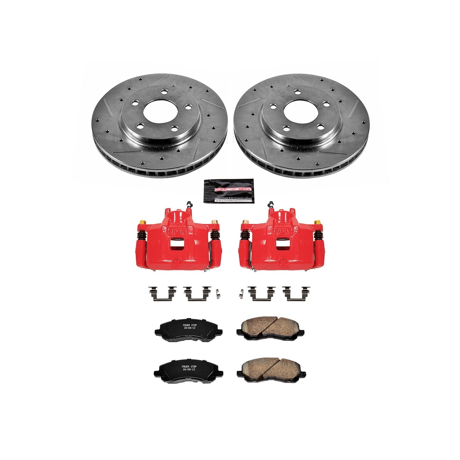 PowerStop Front Z23 Evolution Sport Brake Kit w/ Calipers | Dodge Caliber 2007–2012 (KC2992)