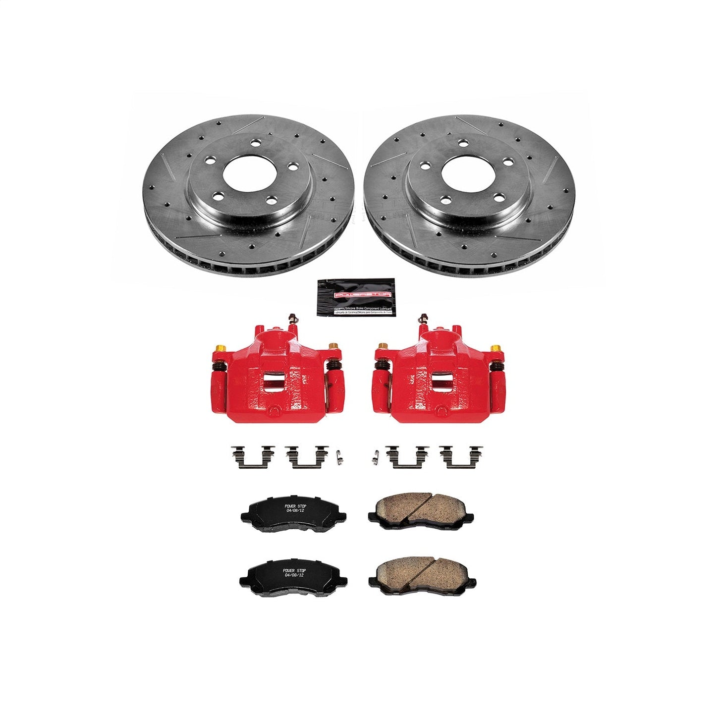 PowerStop Front Z23 Evolution Sport Brake Kit w/ Calipers | Mitsubishi Lancer 2008–2017 (KC2992A)
