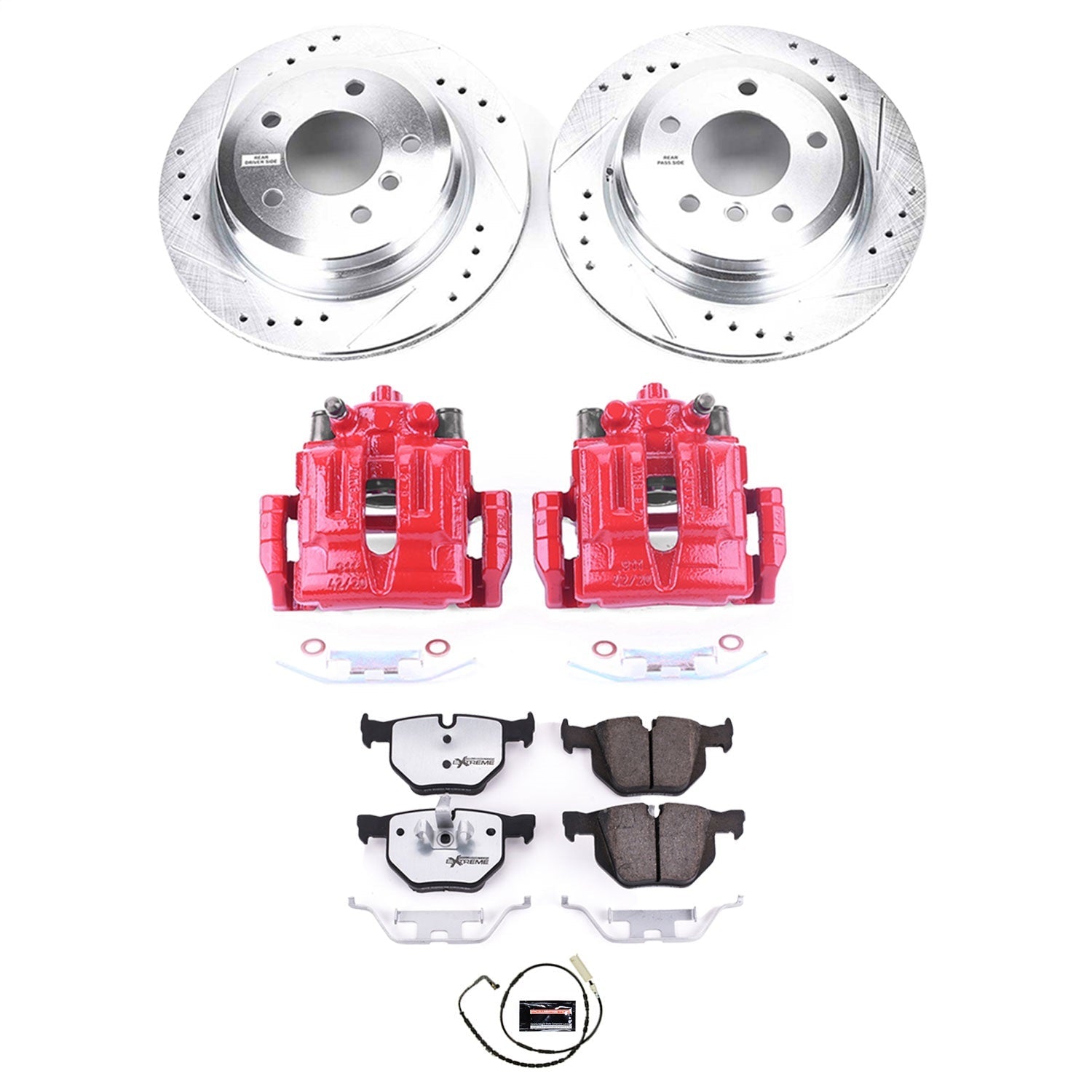 PowerStop Rear Z26 Street Warrior Brake Kit w/ Calipers | BMW 325xi (2006) (KC3001-26)
