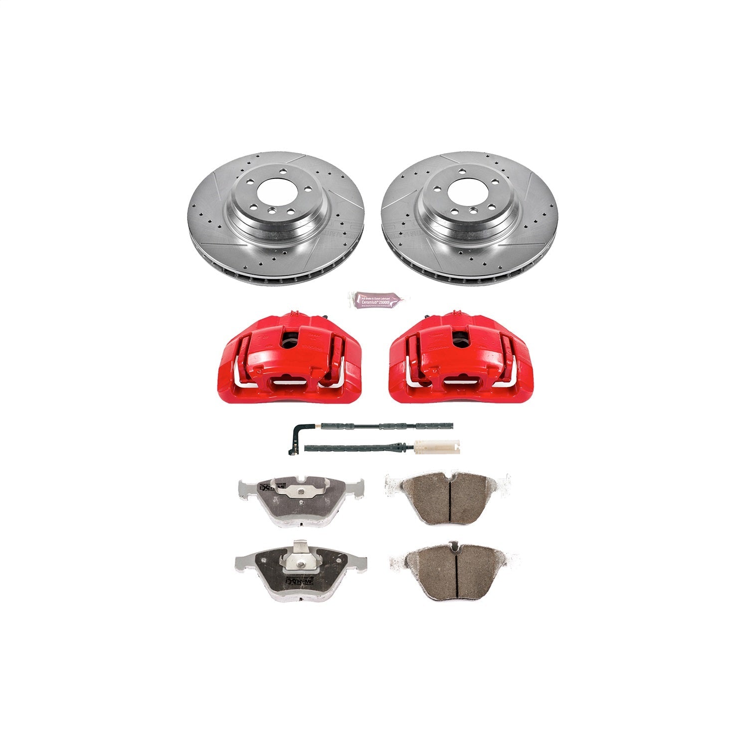 PowerStop Front Z26 Street Kit w/ Calipers | BMW 335xi (2007–2008) (KC3015-26)