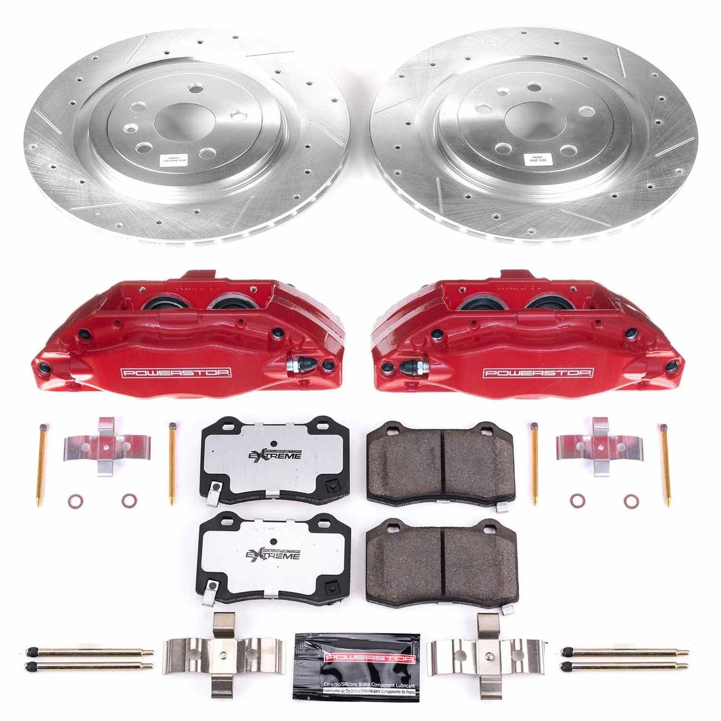 PowerStop Rear Z26 Street Warrior Brake Kit w/ Calipers | Chevrolet Camaro 2010–2015 (KC3019-26)