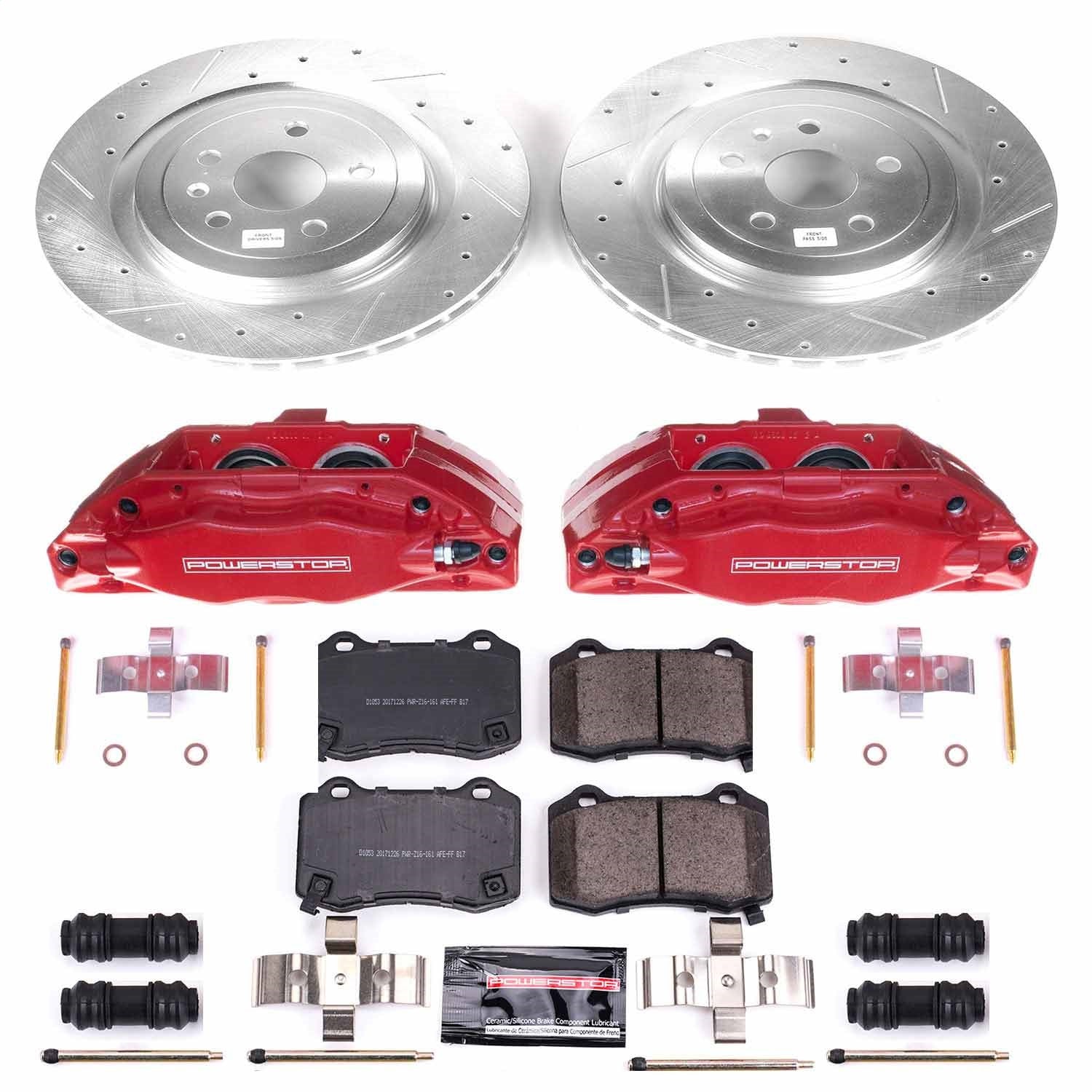 PowerStop Rear Z23 Evolution Sport Brake Kit w/ Calipers | Chevrolet Camaro (2010–2015) (KC3019)