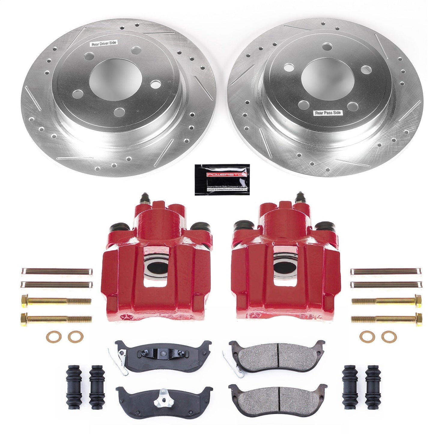 PowerStop Rear Z23 Evolution Sport Brake Kit w/ Calipers | Chrysler Pacifica (2004–2008) (KC3020)