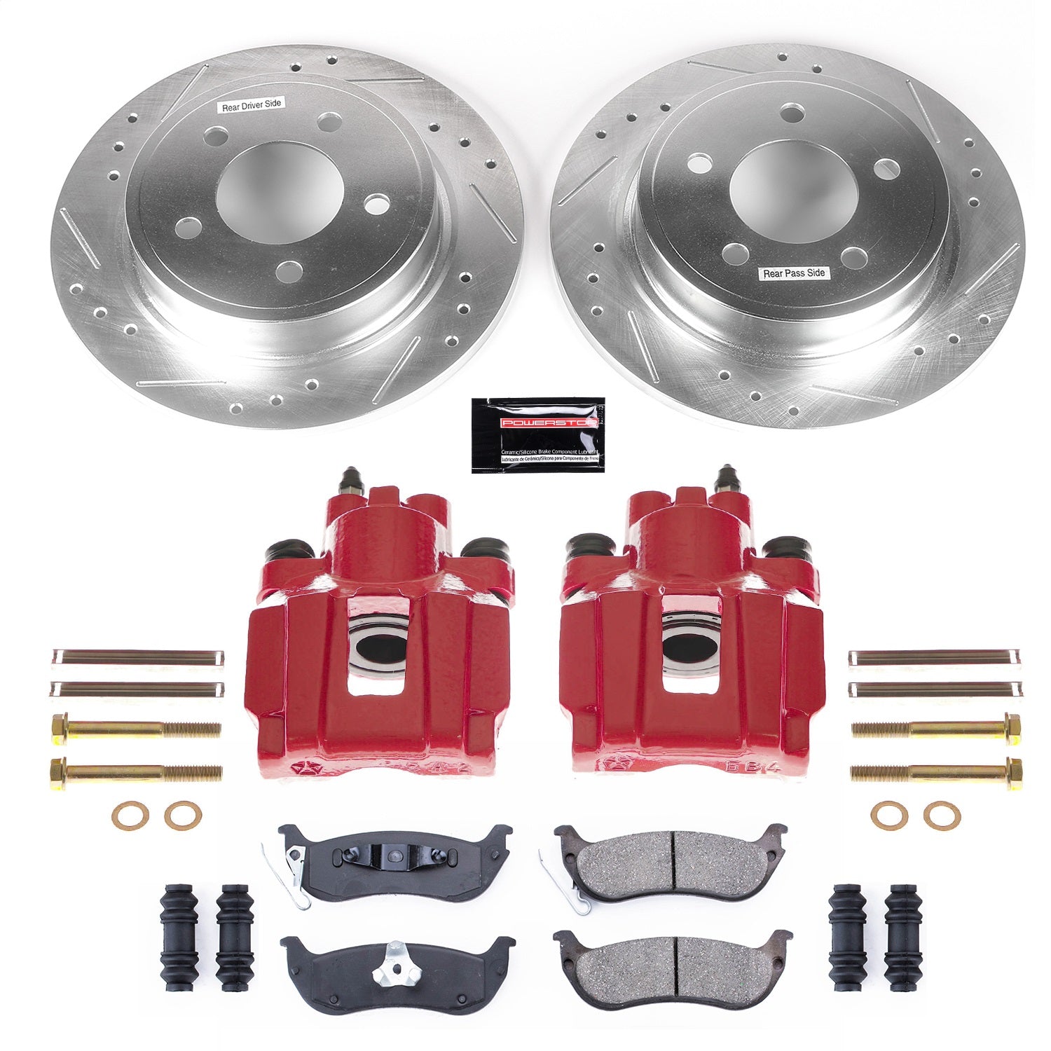 PowerStop Rear Z23 Evolution Sport Brake Kit w/ Calipers | Chrysler Pacifica (2004–2008) (KC3020)