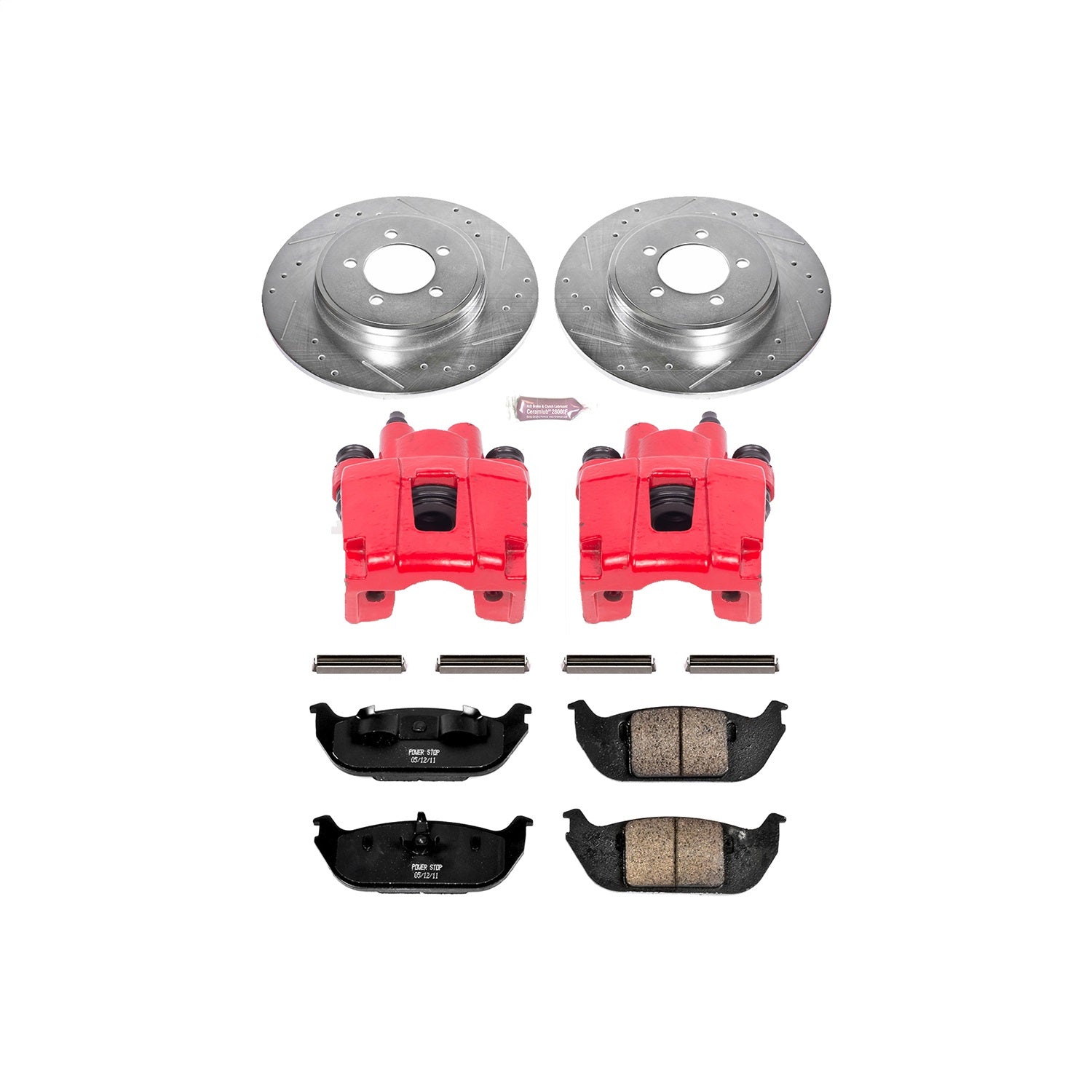 PowerStop Rear Z23 Evolution Sport Brake Kit w/ Calipers | Lincoln Aviator (2003–2005) (KC3025)
