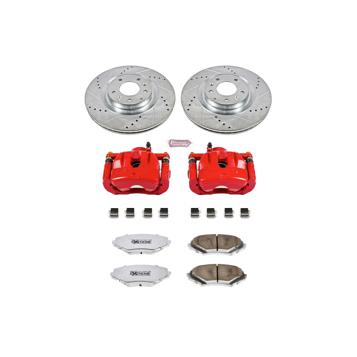 PowerStop Front Z26 Street Warrior Brake Kit w/ Calipers | Mazda RX-8 (2004–2011) (KC3026-26)