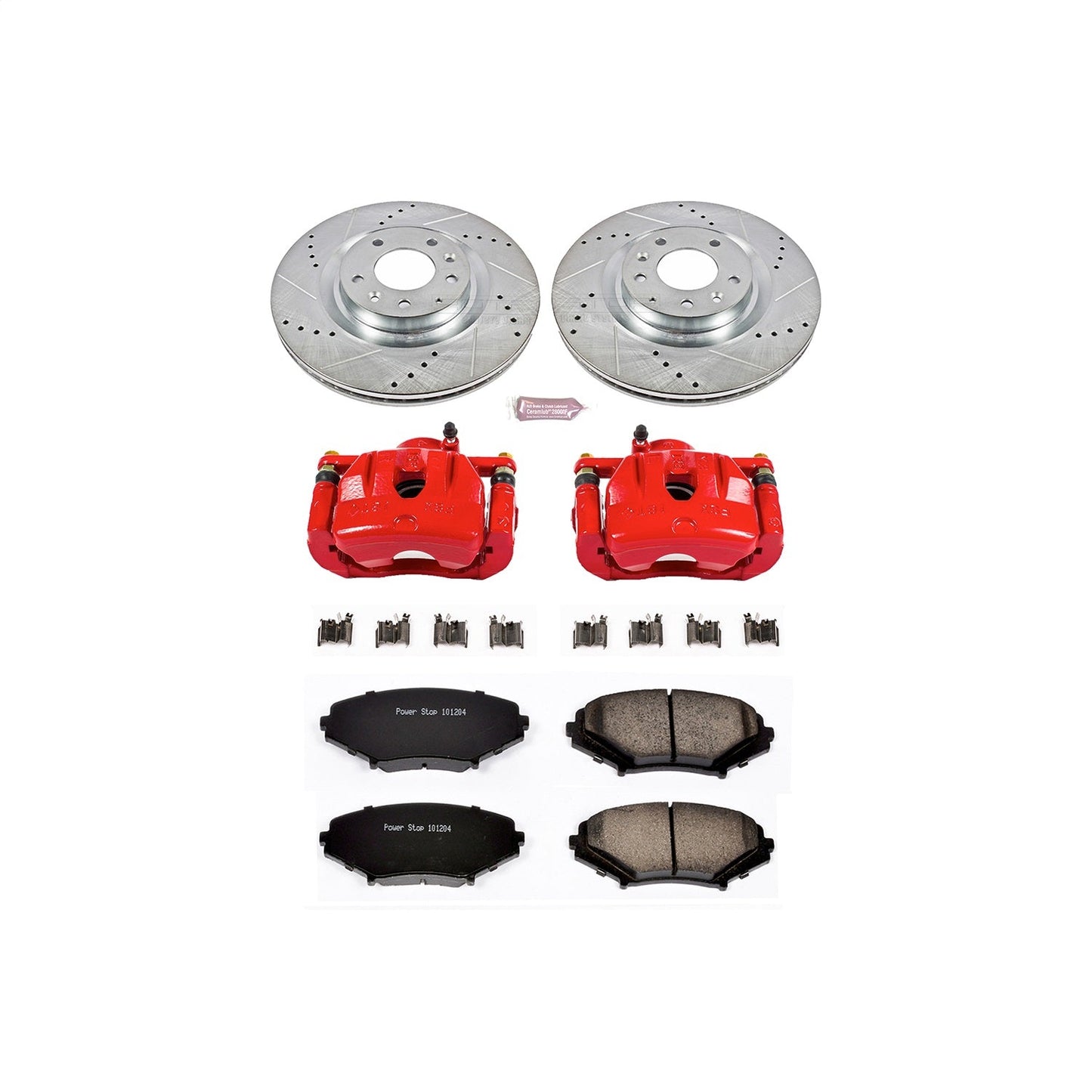 PowerStop Front Z23 Evolution Sport Brake Kit w/ Calipers | Mazda RX-8 (2004–2011) (KC3026)