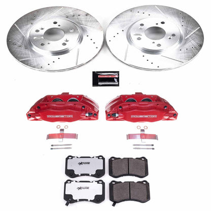PowerStop Front Z26 Street Kit w/ Calipers | Acura TL (2004–2008) (KC3029-26)