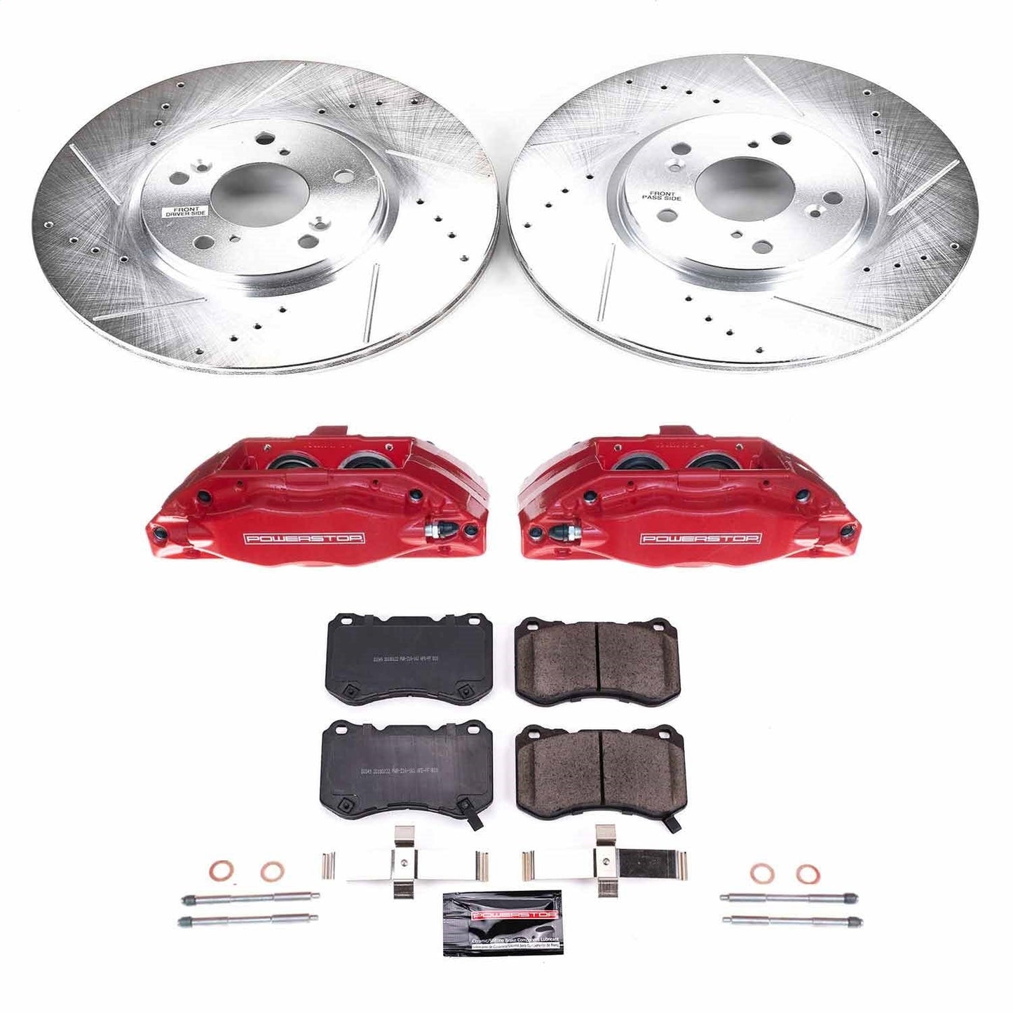 PowerStop Front Z23 Evolution Sport Brake Kit w/ Calipers | Acura TL (2004–2008) (KC3029)