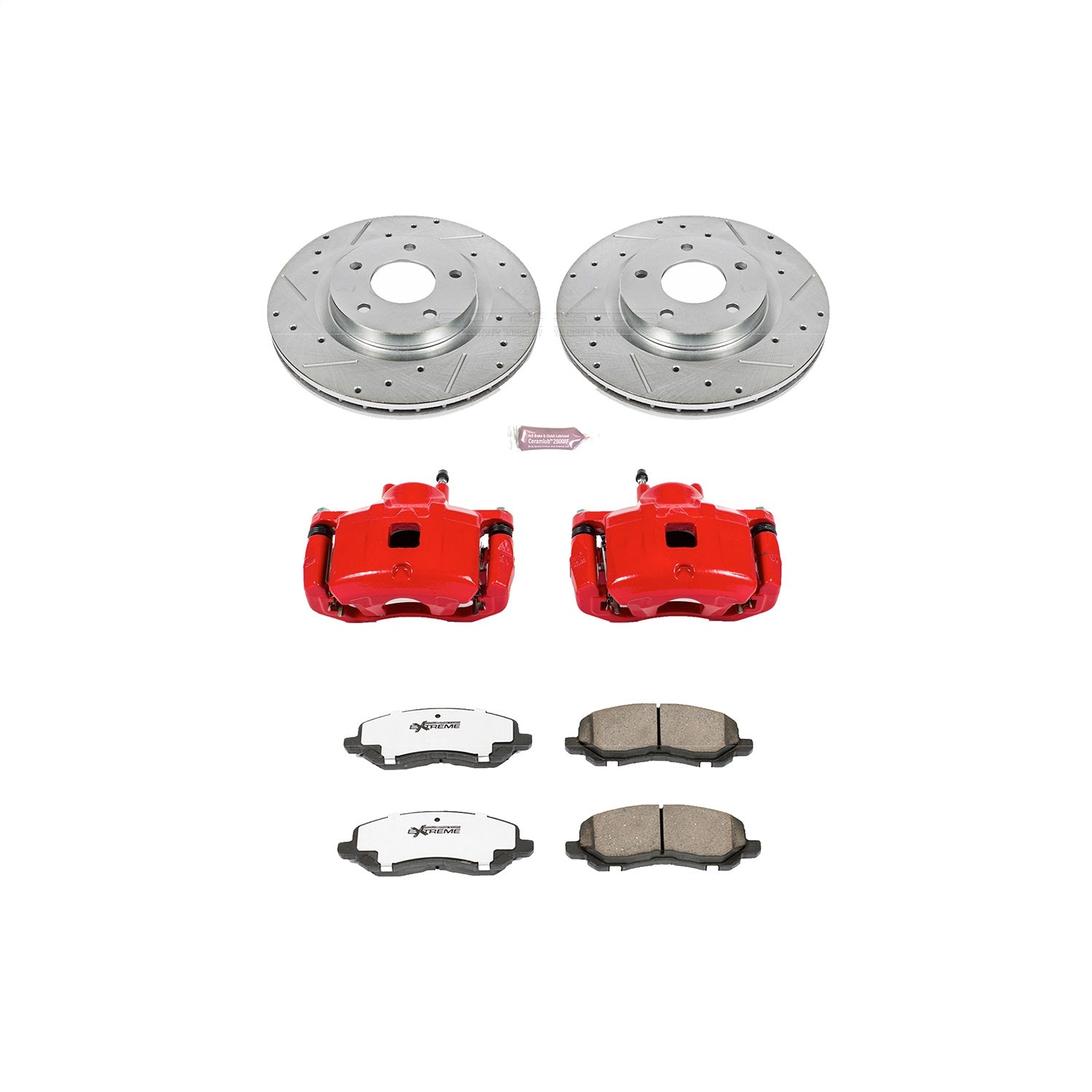 PowerStop Front Z26 Street Warrior Brake Kit w/ Calipers | Chrysler 200 (2011–2014) (KC3032-26)