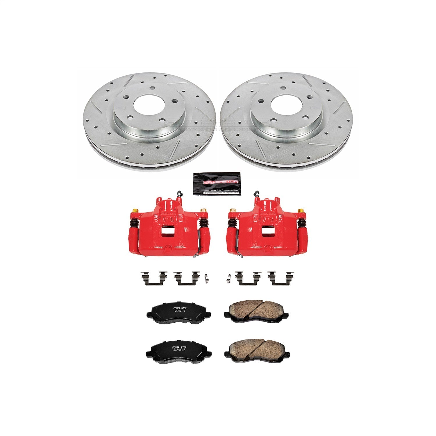 PowerStop Front Z23 Evolution Sport Brake Kit w/ Calipers | Dodge Caliber (2010–2012) (KC3032B)