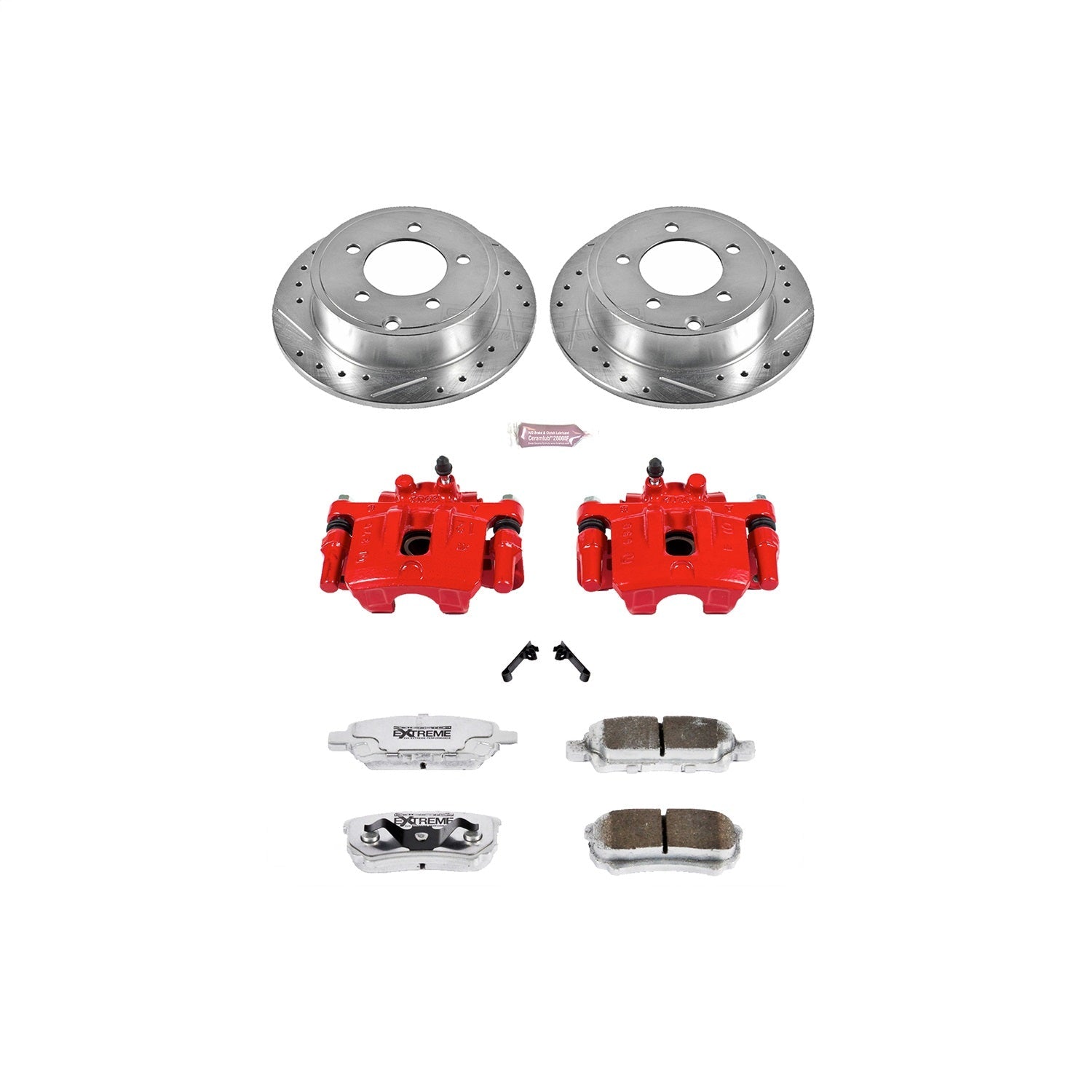 PowerStop Rear Z26 Street Warrior Brake Kit w/ Calipers | Chrysler 200 (2011–2014) (KC3033-26)