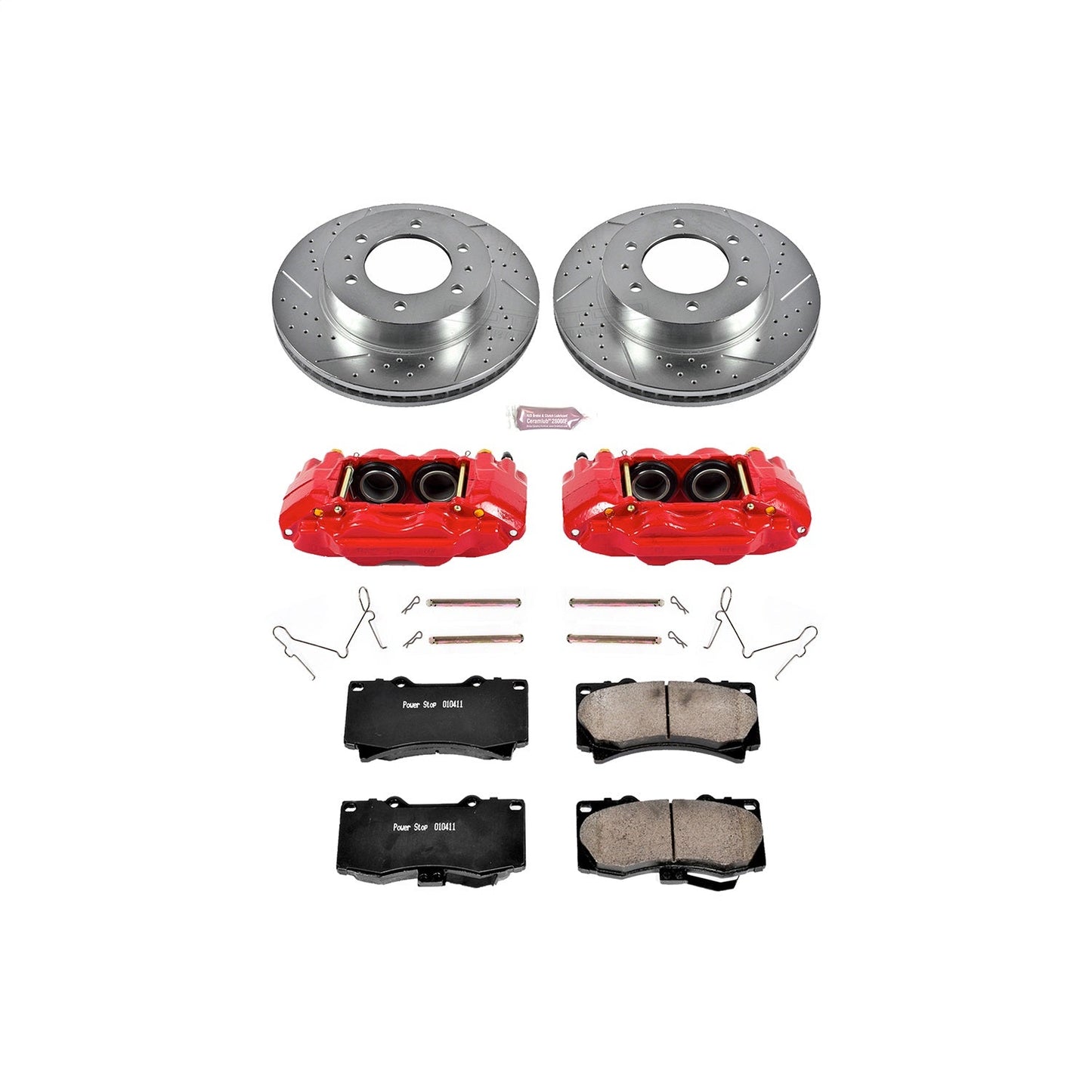 PowerStop Front Z23 Evolution Sport Brake Kit w/ Calipers | Hummer H3 (2006–2010) (KC3035)